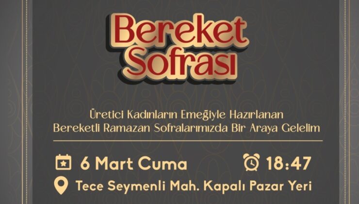 BAŞKAN TUNCER, “BEREKET SOFRAMIZA TÜM HALKIMIZ DAVETLİDİR”
