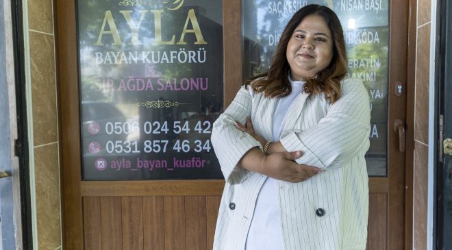 KADIN VE ÇOCUK ATÖLYESİ’NDE ALDIĞI EĞİTİMLE İŞİNİN PATRONU OLDU