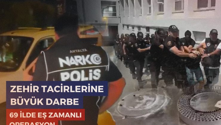“69 İlde Düzenlenen Narkotik Operasyonlarında 708 Kilo Uyuşturucu Madde ile 2 Milyon 971 Bin 219 Adet Uyuşturucu Hap Ele Geçirildi.”