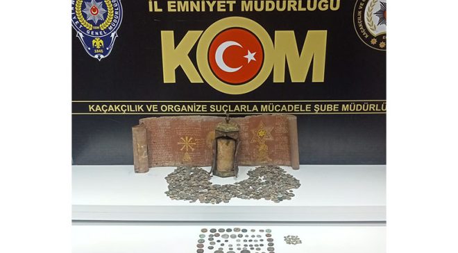 ÇOK SAYIDA CAPTAGON HAP VE TARİHİ ESER ELE GEÇİRİLDİ