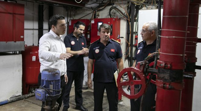 İtfaiye Ekipleri Mersin’deki Otelleri Mercek Altına Aldı
