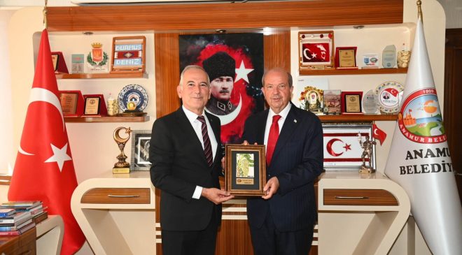 KKTC 5. Cumhurbaşkanı Ersin Tatar, Anamur’da  Ağırlandı 