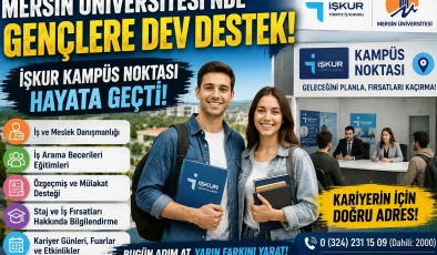 Mersin Üniversitesi ile İŞKUR Arasında Dev İş Birliği: İŞKUR Kampüs Noktası
