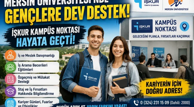 Mersin Üniversitesi ile İŞKUR Arasında Dev İş Birliği: İŞKUR Kampüs Noktası