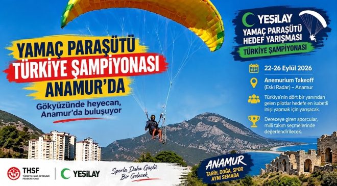 Anamur’da gökyüzünde milli takım yarışı