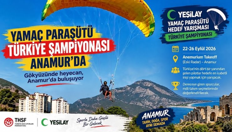 Anamur’da gökyüzünde milli takım yarışı