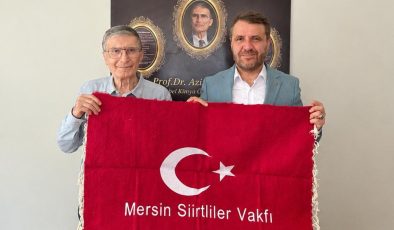 Mersin Siirtliler Vakfı’ndan Prof. Dr. Aziz Sancar’a Anlamlı Ziyaret