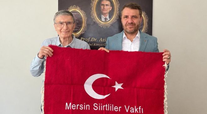 Mersin Siirtliler Vakfı’ndan Prof. Dr. Aziz Sancar’a Anlamlı Ziyaret